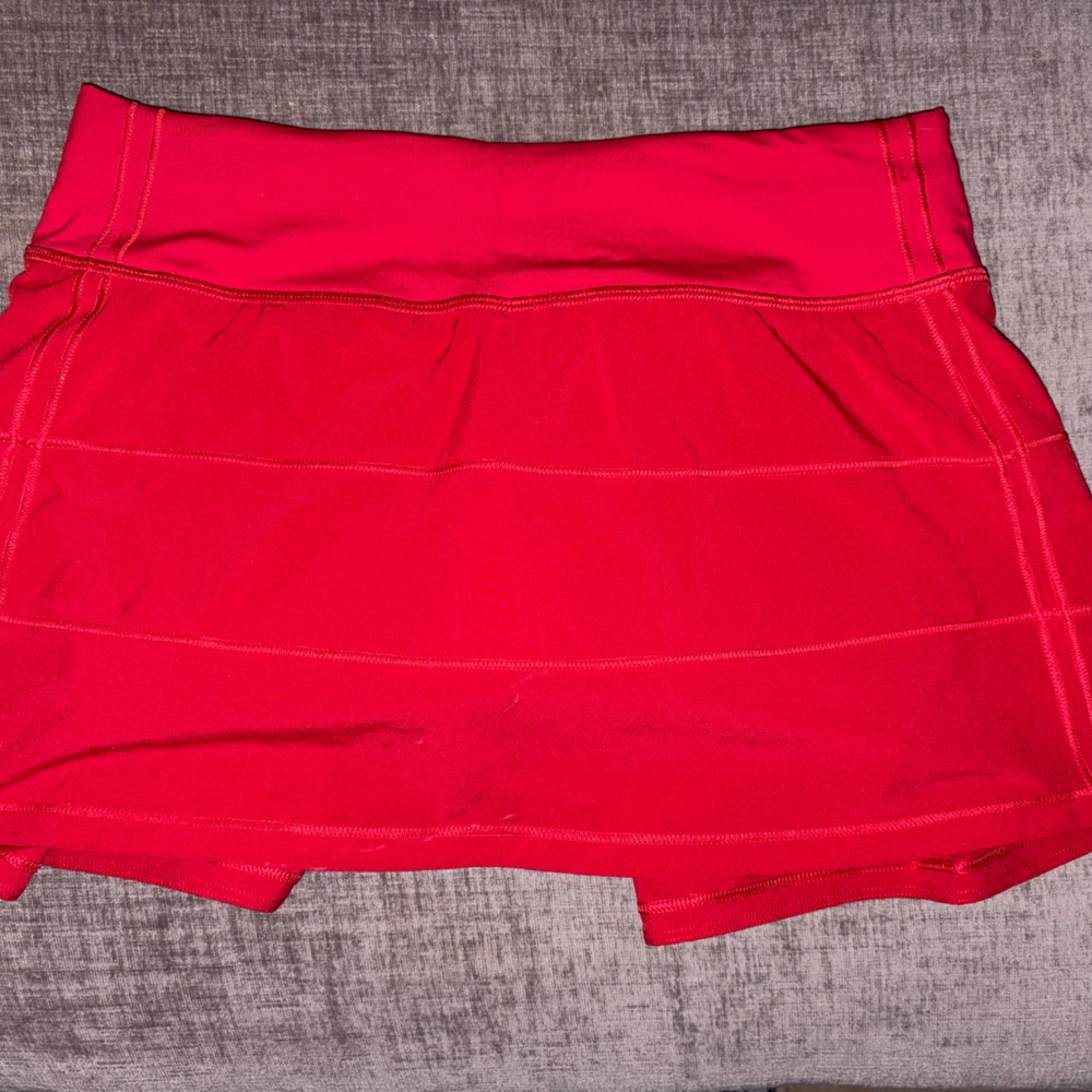 Lululemon Athletica Pace Rival Red Skirt